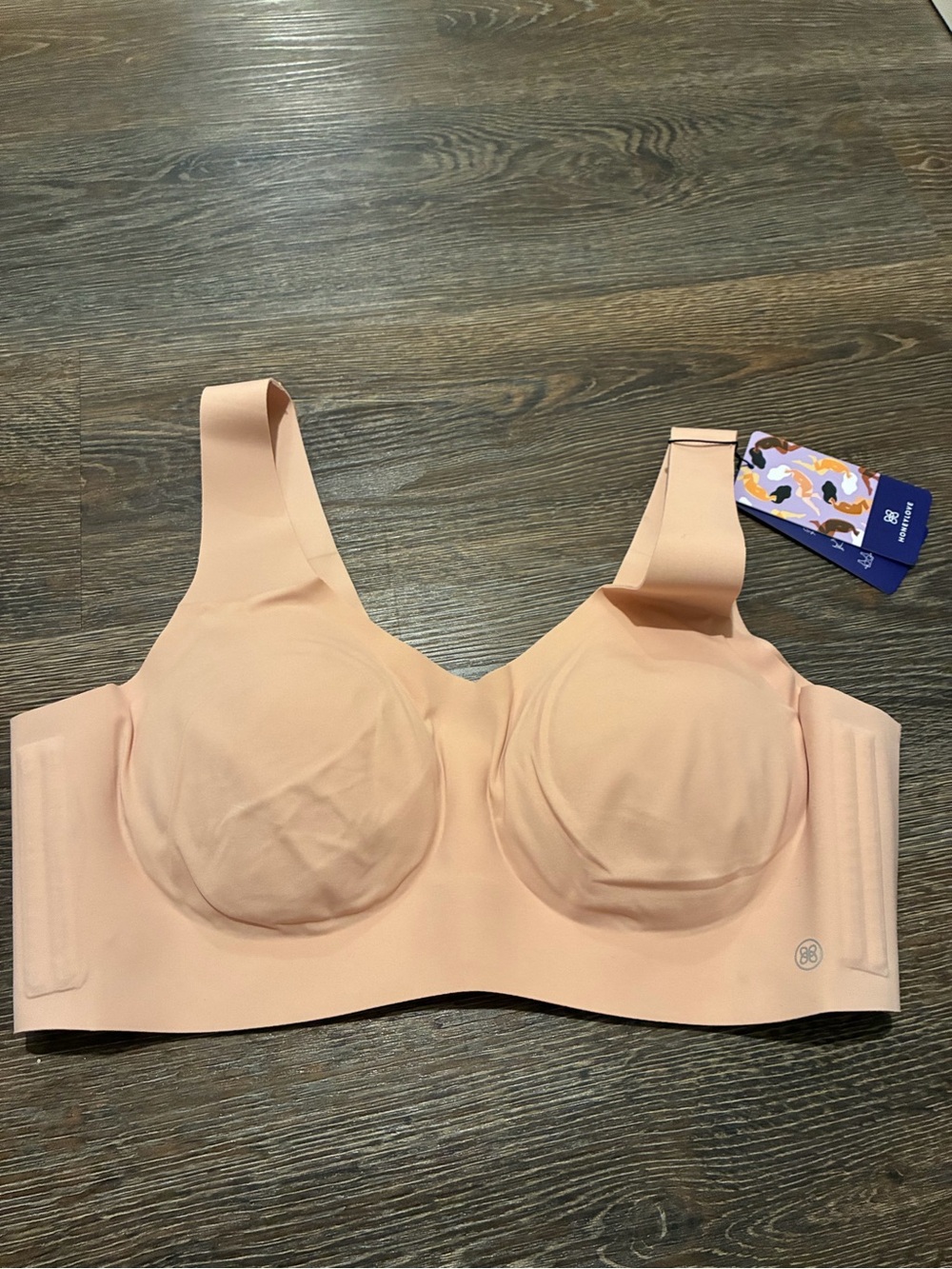 Honeylove Seamless vneck nudeComfort Bra